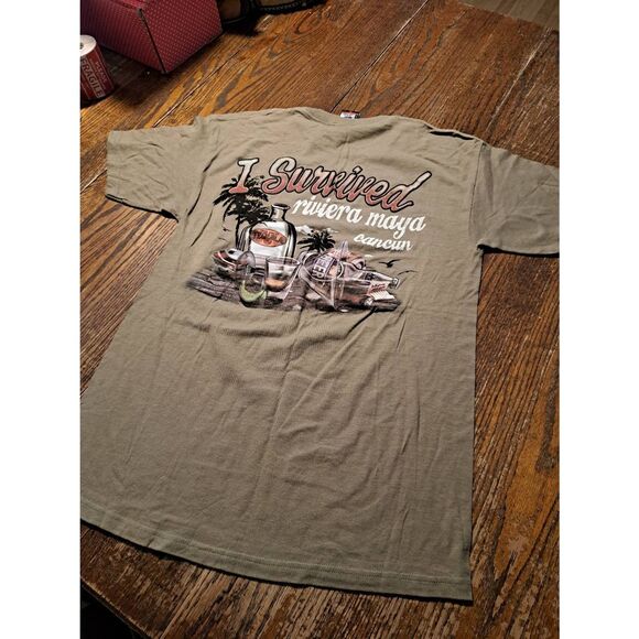 New 2010 DuckCo Riviera Maya Mexico Adult Medium Brown Vacation Novelty T-Shirt - Picture 2 of 3